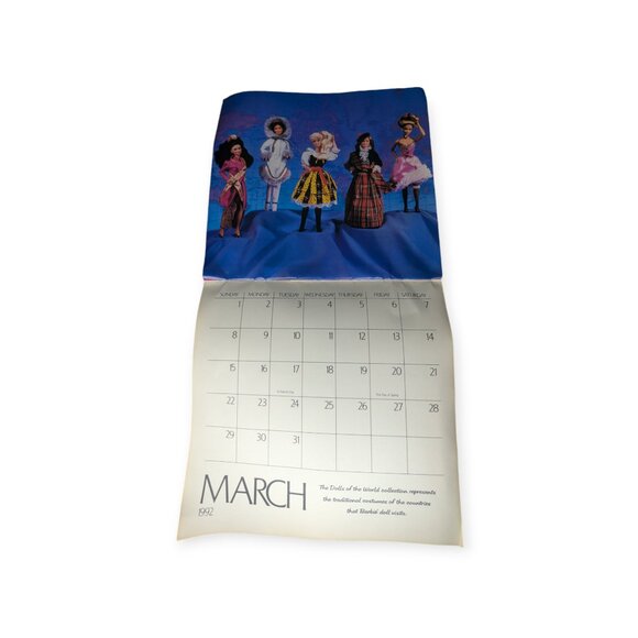 Vintage 1991 Calendar Exciting World of Barbie-Sneak Preview See What's New - Picture 9 of 16